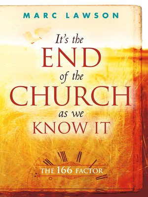 cover image of It's the End of the Church As We Know It